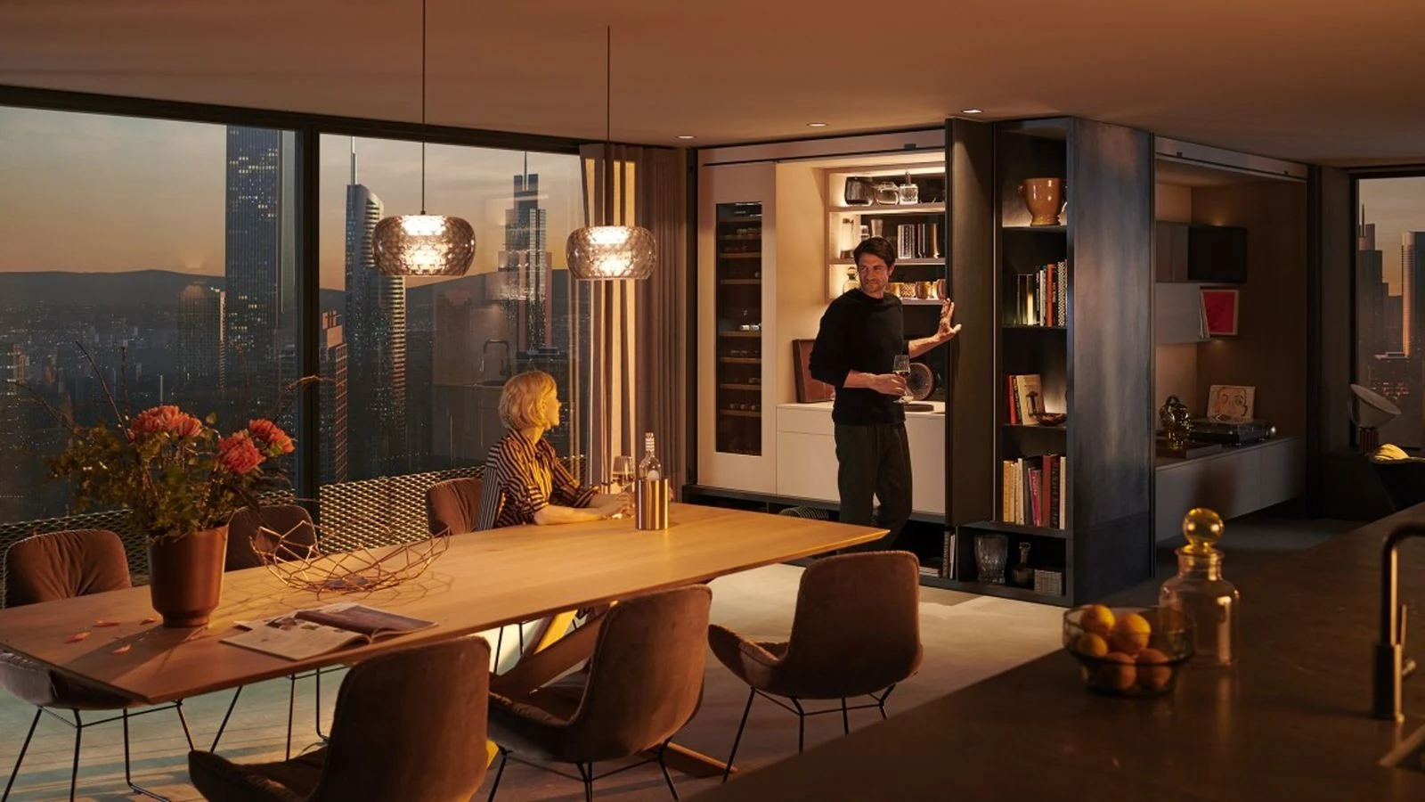 Blum REVEGO sistemleri kullanılan modern yaşam alanı